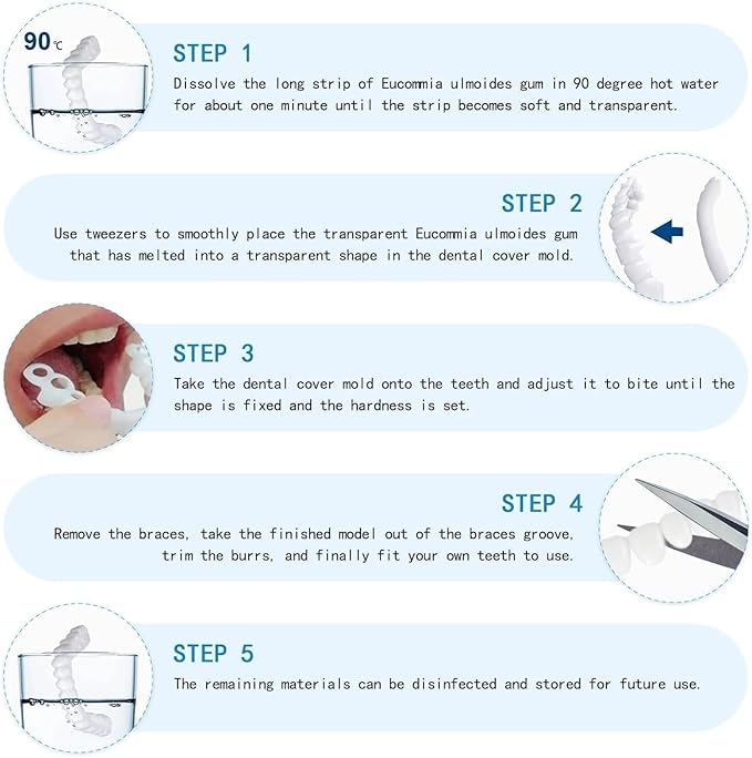 SMYL Silicone Teeth – 2 Upper & 2 Lower Pairs